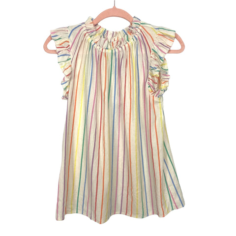 THML Colorful Striped Ruffle Sleeve Top NWT- Size XS