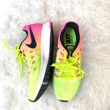 Nike Zoom Pegasus 33 Neon and Pink Shoes- Size 7