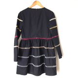 English Factory Navy Crochet Colorful Striped Dress NWT- Size S