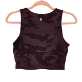 Sweaty Betty Cranberry Camo Print Workout Top- Size S