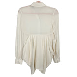 Alice & Olivia Cream Pleated Blouse- Size XS (see notes)