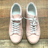 Z Organic Self Love "Fierce" Edition Pink Leather Sneakers- Size 39 (see notes)