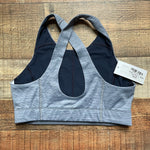 Outdoor Voices Heathered Grey/Black Sports Bra NWT- Size S