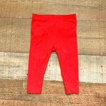 Cat & Jack Red Bottom Bow Leggings- Size 3-6M