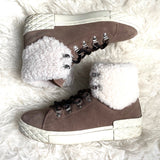 Marc Fisher Brown Lace Up Sherpa Boots- Size 7