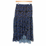 The Korner Black Paisley Print Midi Skirt NWT- Size US 8