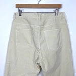 DL1961 Cream Mara Straight High Rise Instasculpt Ankle Corduroy Pants- Size 32 (see notes, Inseam 26”)