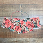 Show Me Your Mumu Mermaid Floral Ruffle Halter Bikini Top- Size M (we have matching bottoms)