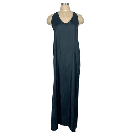 Helmut Lang Blue Satin Like Slip Dress- Size 4