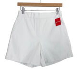 SPANX White 6" Shorts NWT- Size S