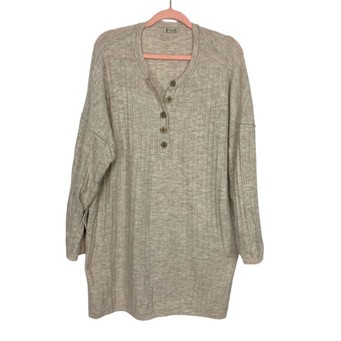 Intimately Free People Side Slits Tunic Sweater- Size M