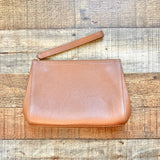 Cuyana Camel Zipper Wristlet Clutch