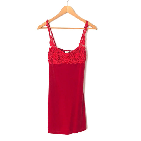 Rampage Red Velvet Dress- Size S