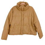 Abercrombie & Fitch Tan Mini Puffer Jacket NWT- Size XL