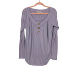 We the Free Light Purple Waffle Knit Top- Size M