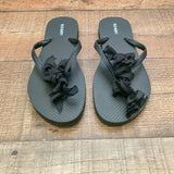 Old Navy Black Flip Flops- Size 8