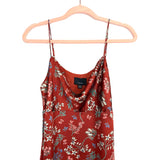 Lumière Rust Red Easy To Love Floral Midi Dress NWT- Size S