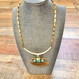 Stella & Dot Sunray Turquoise Necklace with Removable Pendant (sold out online)