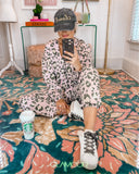 Show Me Your Mumu Pink Leopard Joggers- Size XS (sold out online, we have matching sweatshirt)