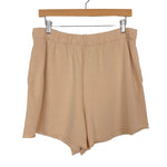 Aerie Tan Raw Hem Lounge Shorts- Size L