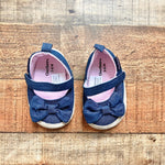 Gerber Denim Bow Espadrilles- Size 3-6M