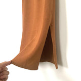 Leith Camel Knit Tank Bodycon Side Slit Sweater Dress- Size XS