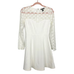 Love x Design White Mesh Polka Dot Dress- Size S