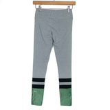 Splits 59 Light Heather Grey With Black Mesh & Green Leggings NWT- Size XS (Inseam 24")