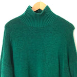 Express Green Mock Neck Sweater- Size XS