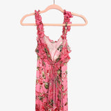 No Brand Pink Floral Hi-Low Dress- Size M