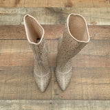 Qupid Glitter Sock Booties- Size 8 (BRAND NEW)
