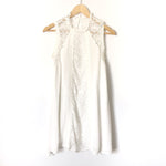 B Sharp White Crochet Detail Dress- Size S (see notes)