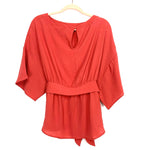 Hayden Orange Belted Top- Size S/M