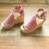 Marc Fisher Perforated Open Toe Wedges - Size 7.5 (GREAT CONDITION)