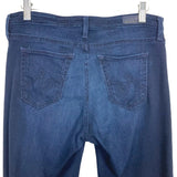 AG Adriano Goldschmied Dark Wash "The Alexa Mid-Rise Slim Boot" Jeans- Size 28R (Inseam 31” see notes)
