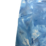 Zella Blue Tye-Dye Side Pocket Biker Shorts- Size M