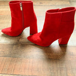 Vince Camuto Red Booties- Size 7