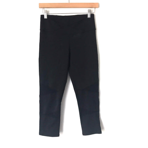 Yummie Black Cropped Legging with Vents- Size S (Inseam 19.5”)