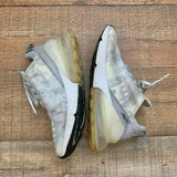 Pre-Owned Nike Air Max 270 Grey Camo Canvas Sneakers- Size 7 (see notes)