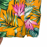 Superdown Mustard Yellow/Floral Print Open Back Dress NWT- Size S