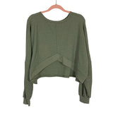 Pink Lily Olive Lovely Spirit Thermal Blouse- Size S (sold out online)