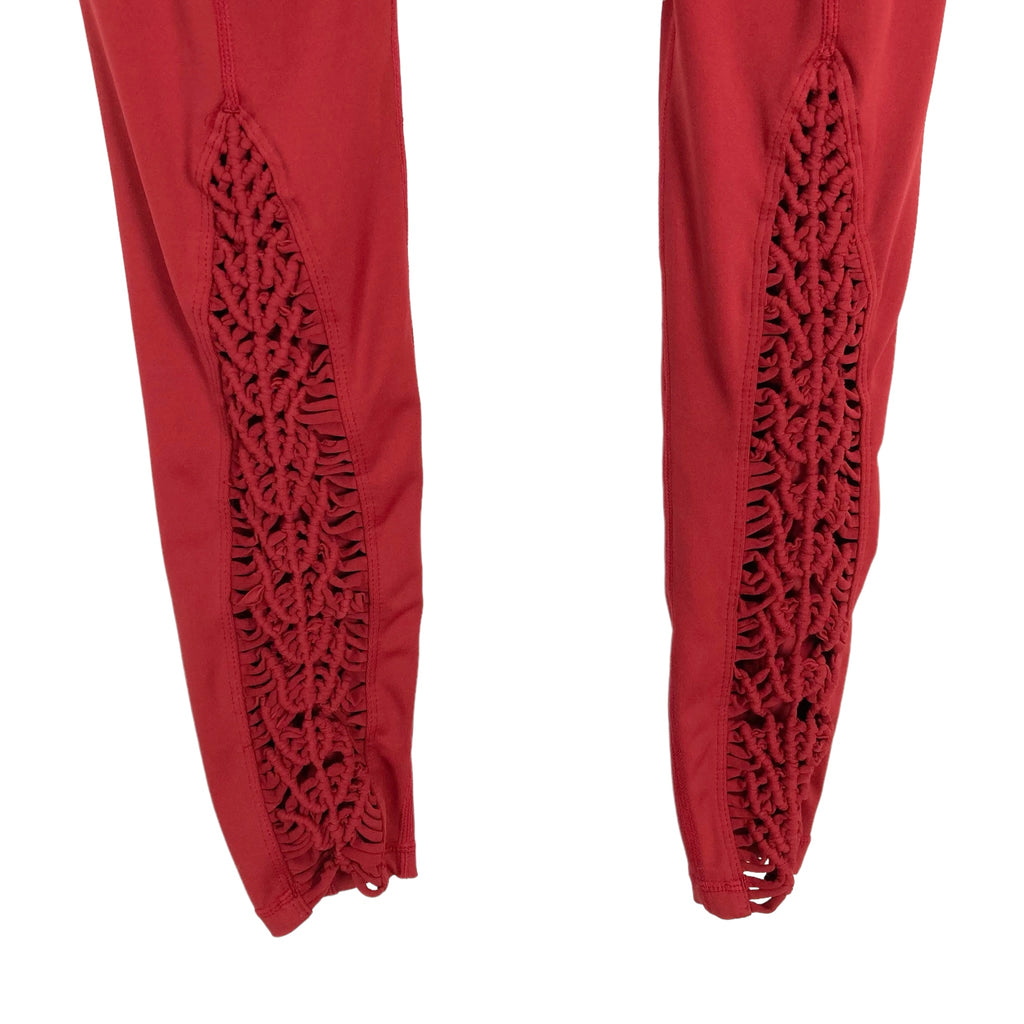 Carbon38 Red Dahlia Padang Macrame Leggings- Size S (we have matching – The  Saved Collection