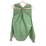Miracle Green Front Twist Cutout Sweater- Size M/L