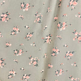 Forever 21 Olive/Pink Floral Smocked Neckline and Cuffs Dress NWT- Size S (see notes)