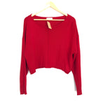 Vestique Red Cropped Sweater NWT- Size S