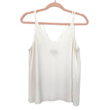 Topshop White with Double Straps Cami- Size 6 (see notes)