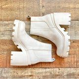 Steve Madden Leather Chunky Boots- Size 7