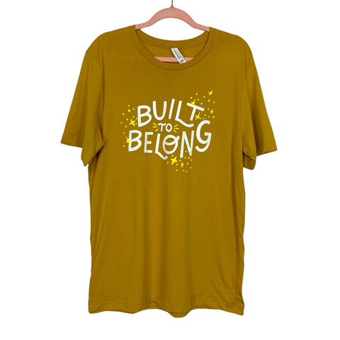 Bella + Canvas Mustard Built to Belong Tee- Size L