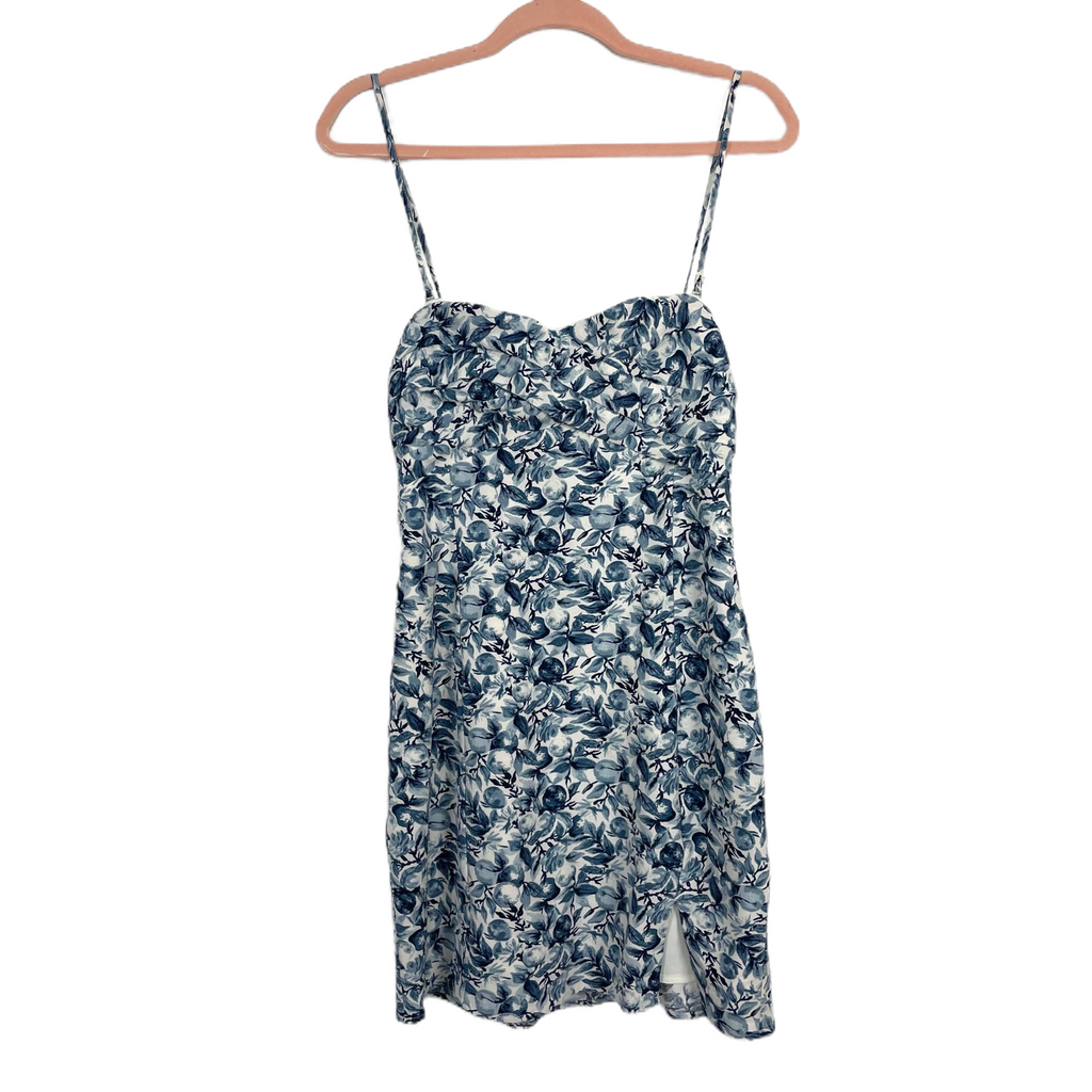 Abercrombie & Fitch Removable Straps Blue Floral Dress- Size M The Saved Collection Abercrombie & Fitch Removable Straps Blue Floral Dress- Size M The Saved Collection
