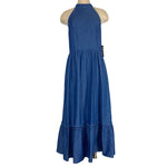 New York & Company Denim Halter Maxi Dress NWT- Size S